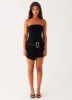 All For You Strapless Mini Dress - Black sold by Peppermayo