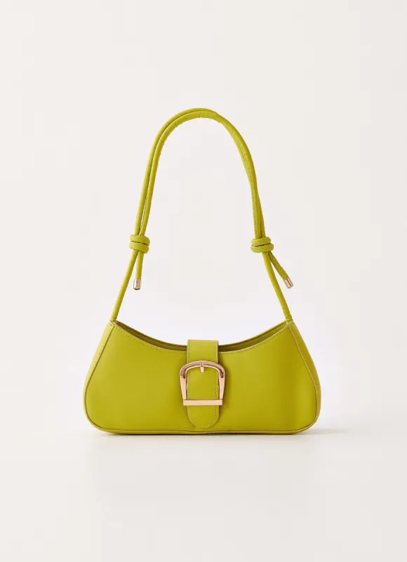 Jasper Shoulder Bag - Lime sold by Peppermayo