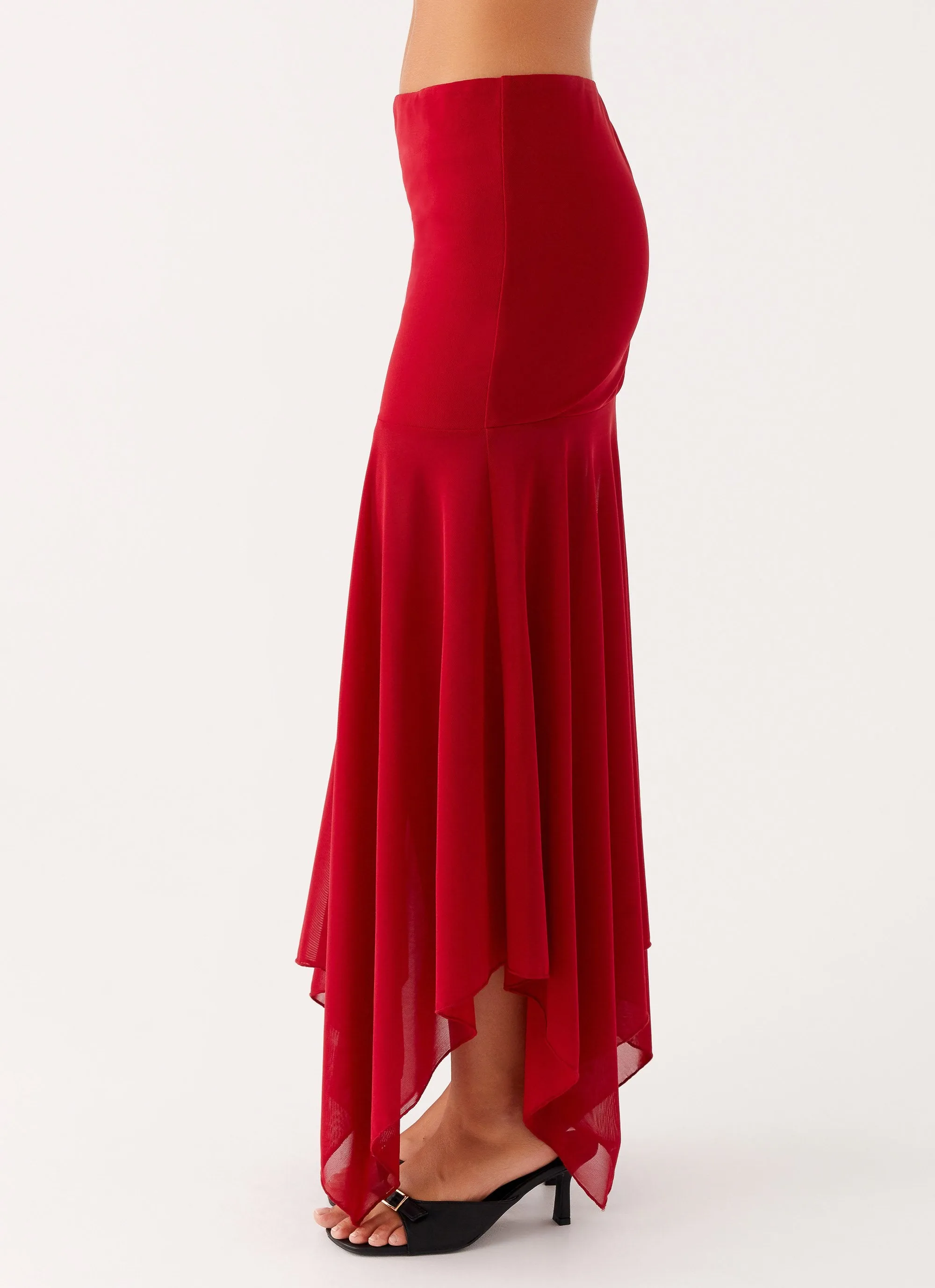 Dionne Maxi Skirt - Red sold by Peppermayo product image thumbnail 5