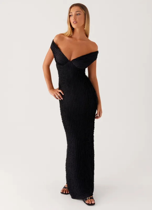 Chantelle Maxi Dress - Black sold by Peppermayo