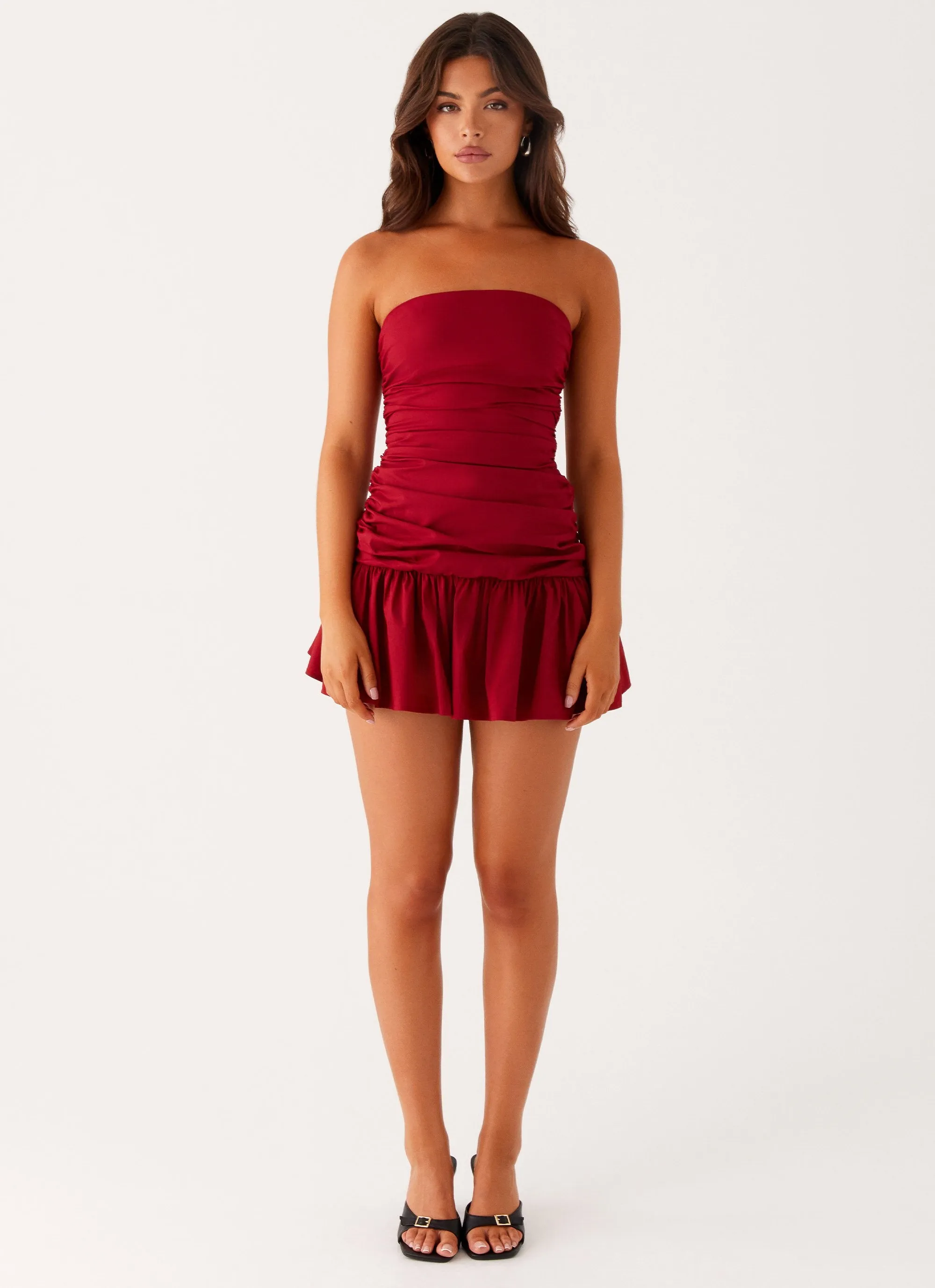 Carmel Mini Dress - Merlot sold by Peppermayo product image thumbnail 2