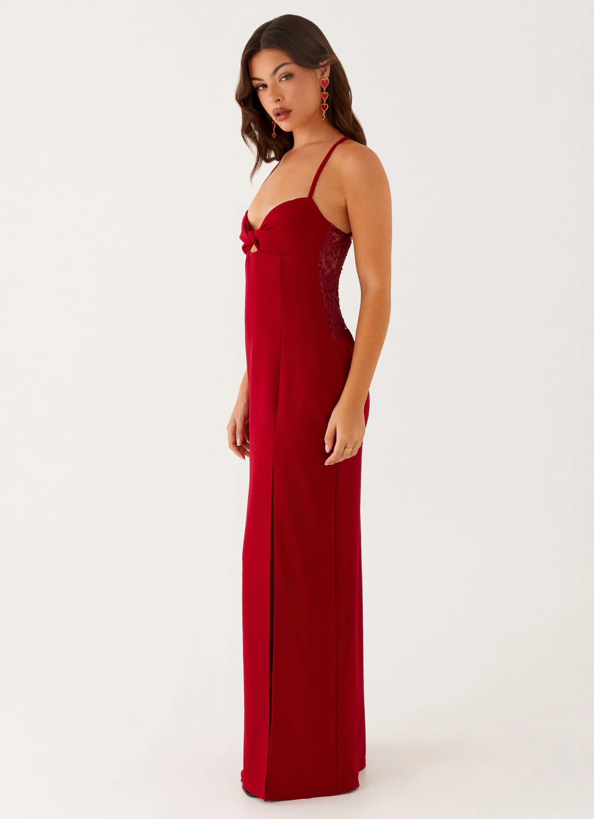 Heartbreaker Maxi Dress - Deep Red sold by Peppermayo product image thumbnail 3