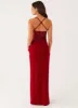 Heartbreaker Maxi Dress - Deep Red sold by Peppermayo