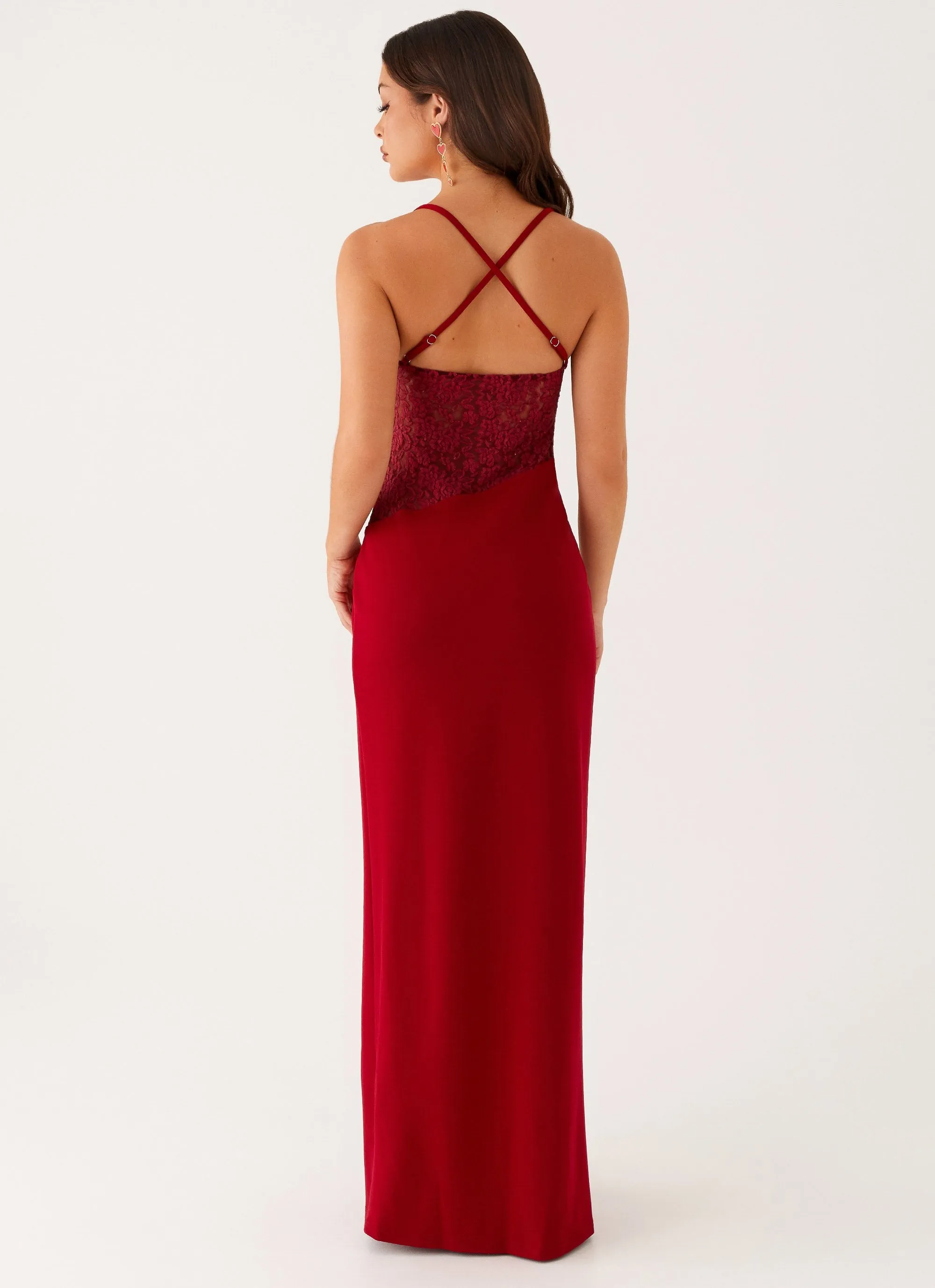 Heartbreaker Maxi Dress - Deep Red sold by Peppermayo product image thumbnail 4