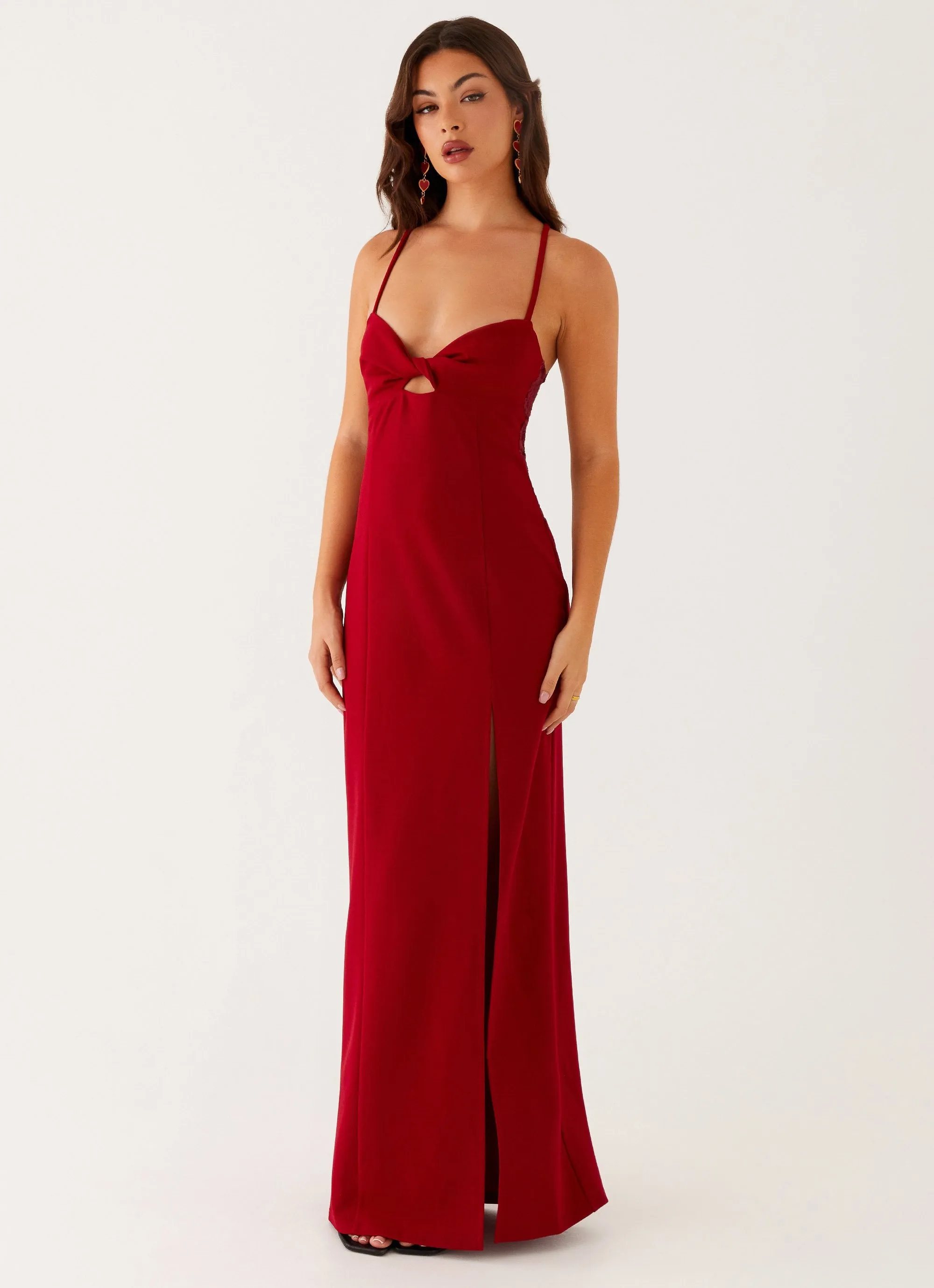 Heartbreaker Maxi Dress - Deep Red sold by Peppermayo product image thumbnail 5