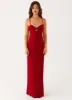 Heartbreaker Maxi Dress - Deep Red sold by Peppermayo