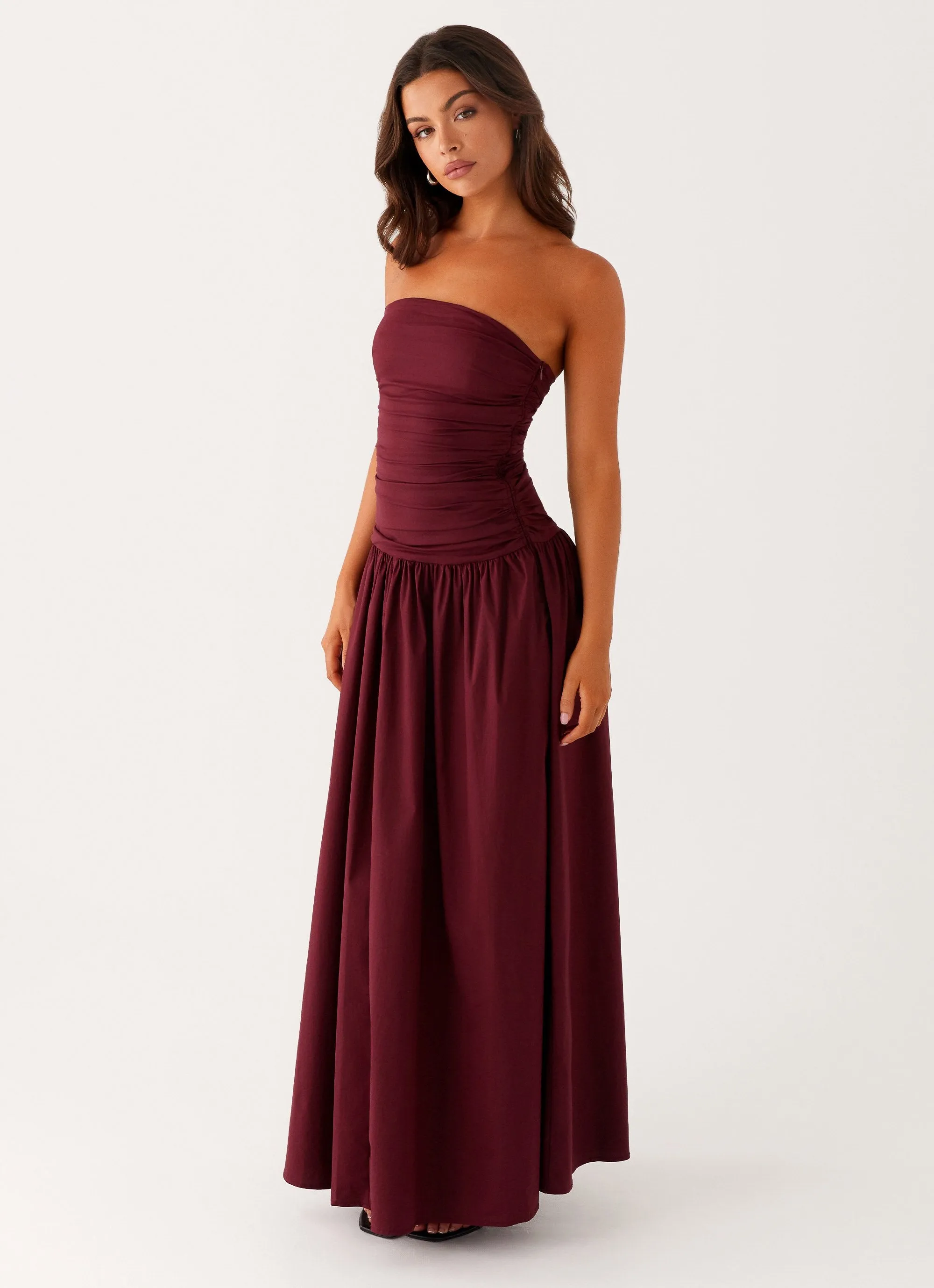 Carmel Maxi Dress - Mulberry sold by Peppermayo