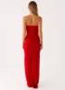 Ottilie Mesh Maxi Dress - Red sold by Peppermayo