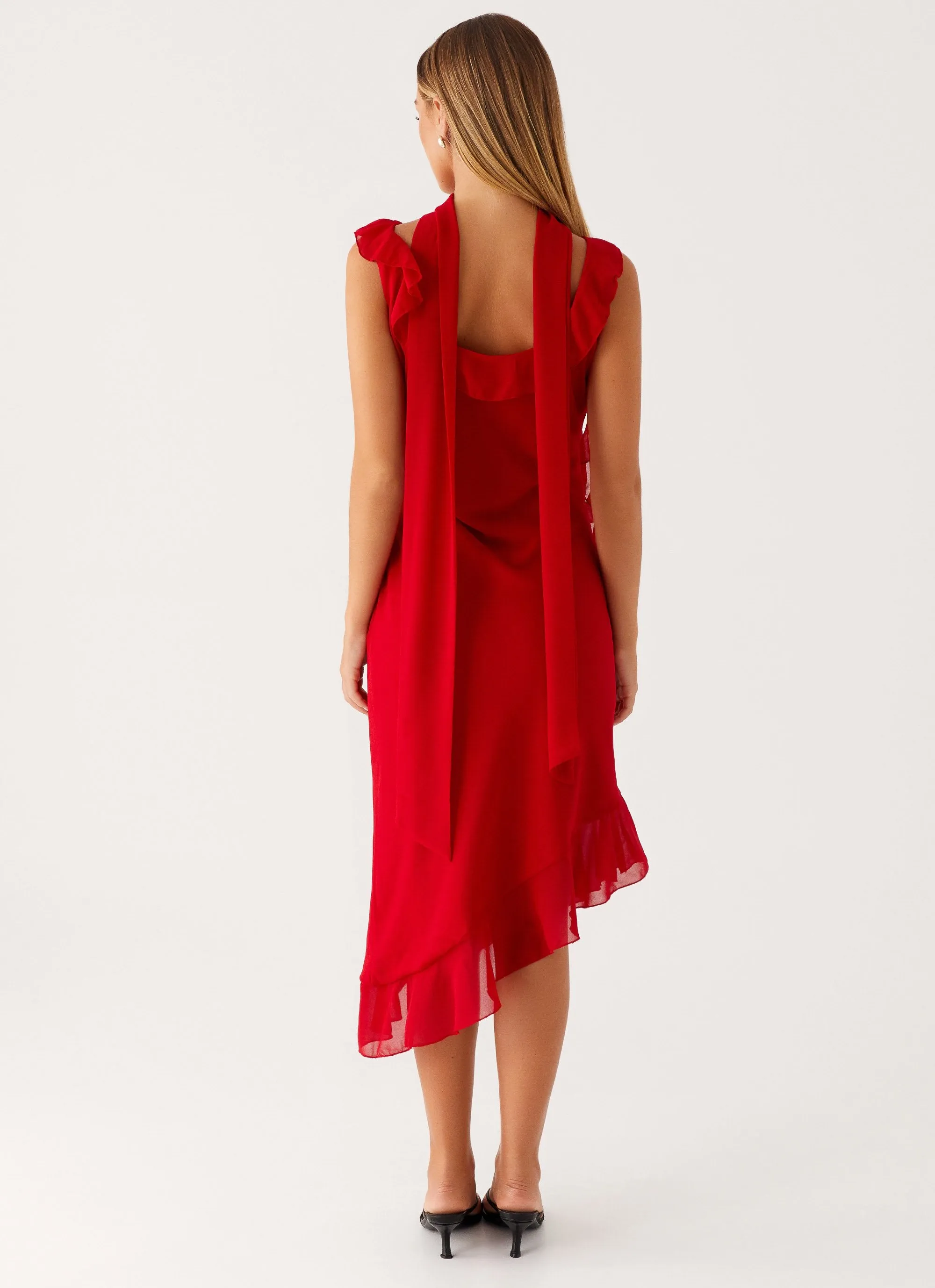 Fariday Midi Dress - Red sold by Peppermayo product image thumbnail 3