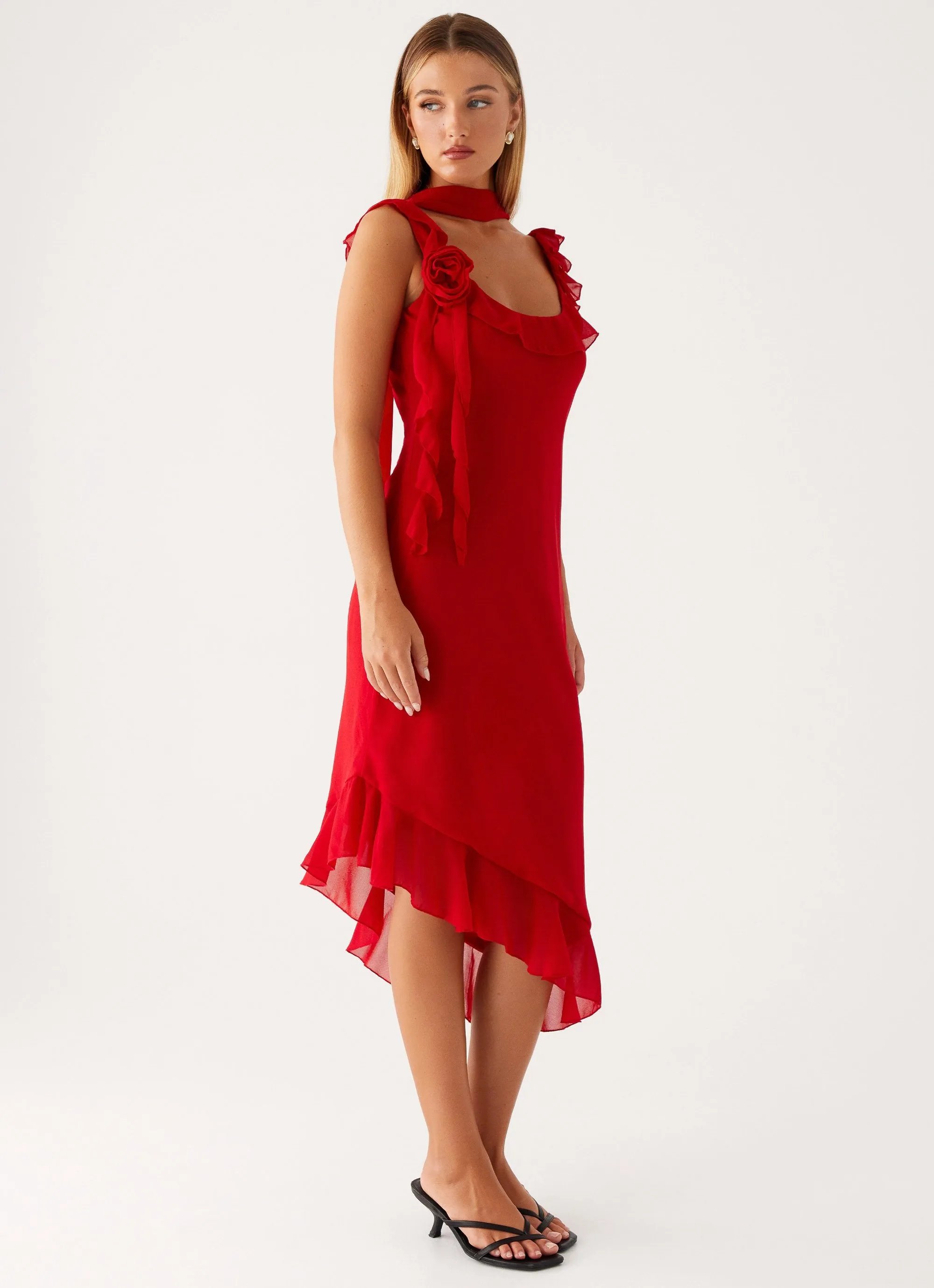 Fariday Midi Dress - Red sold by Peppermayo product image thumbnail 5