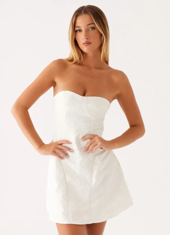 So Stylish Mini Dress - White sold by Peppermayo