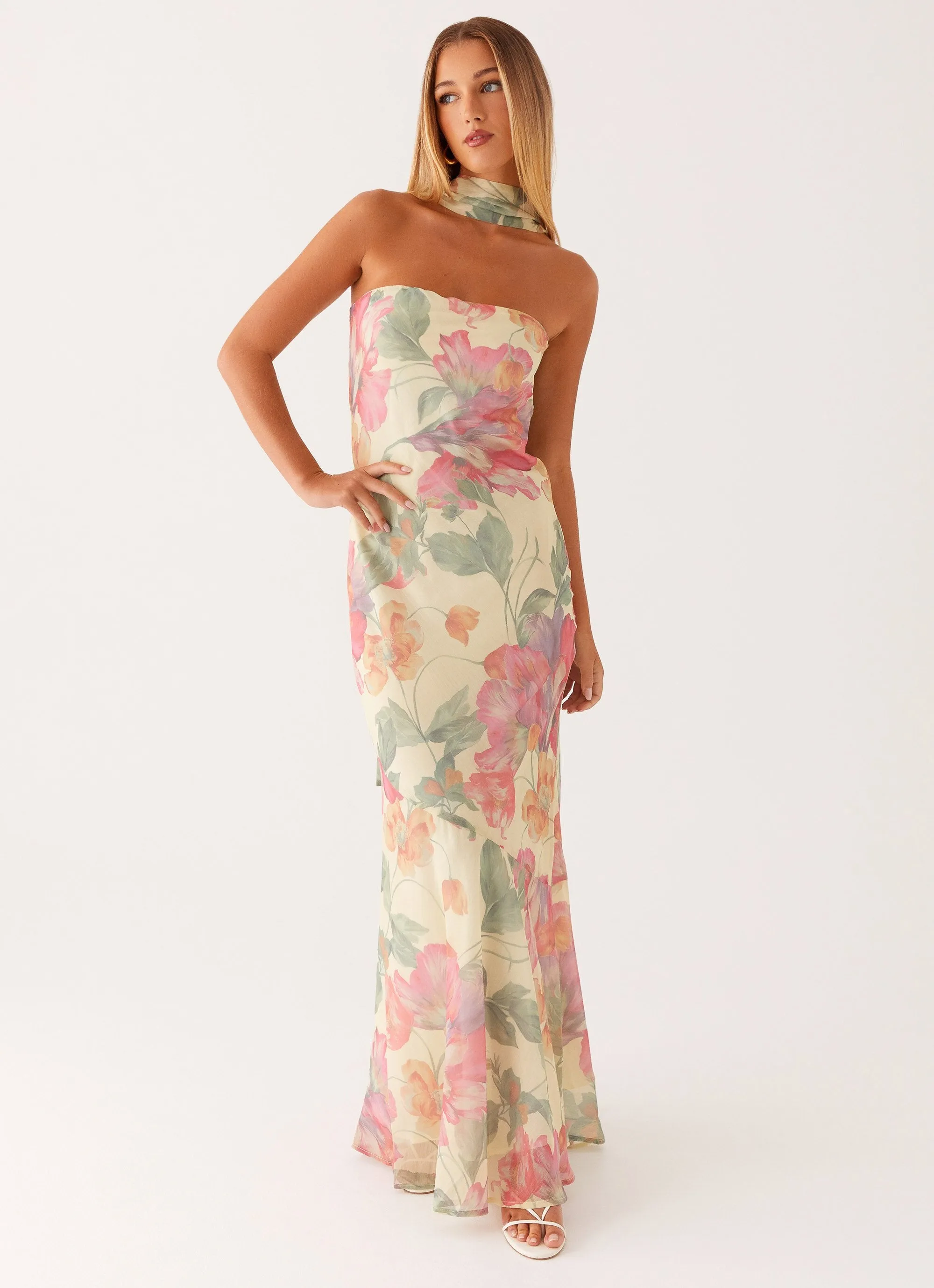 Under The Pagoda Maxi Dress - Yellow Peony sold by Peppermayo product image thumbnail 5