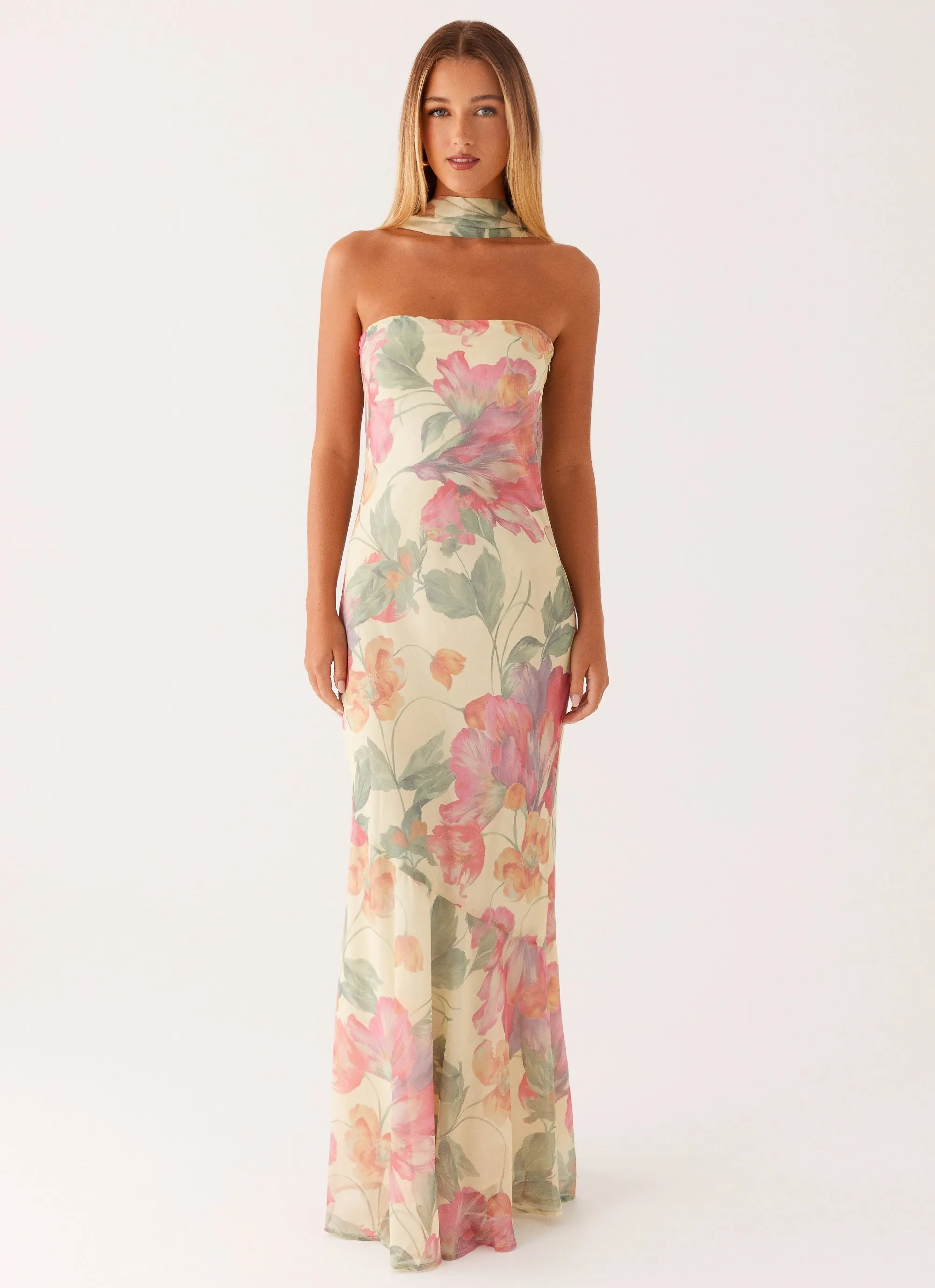 Under The Pagoda Maxi Dress - Yellow Peony sold by Peppermayo product image thumbnail 2