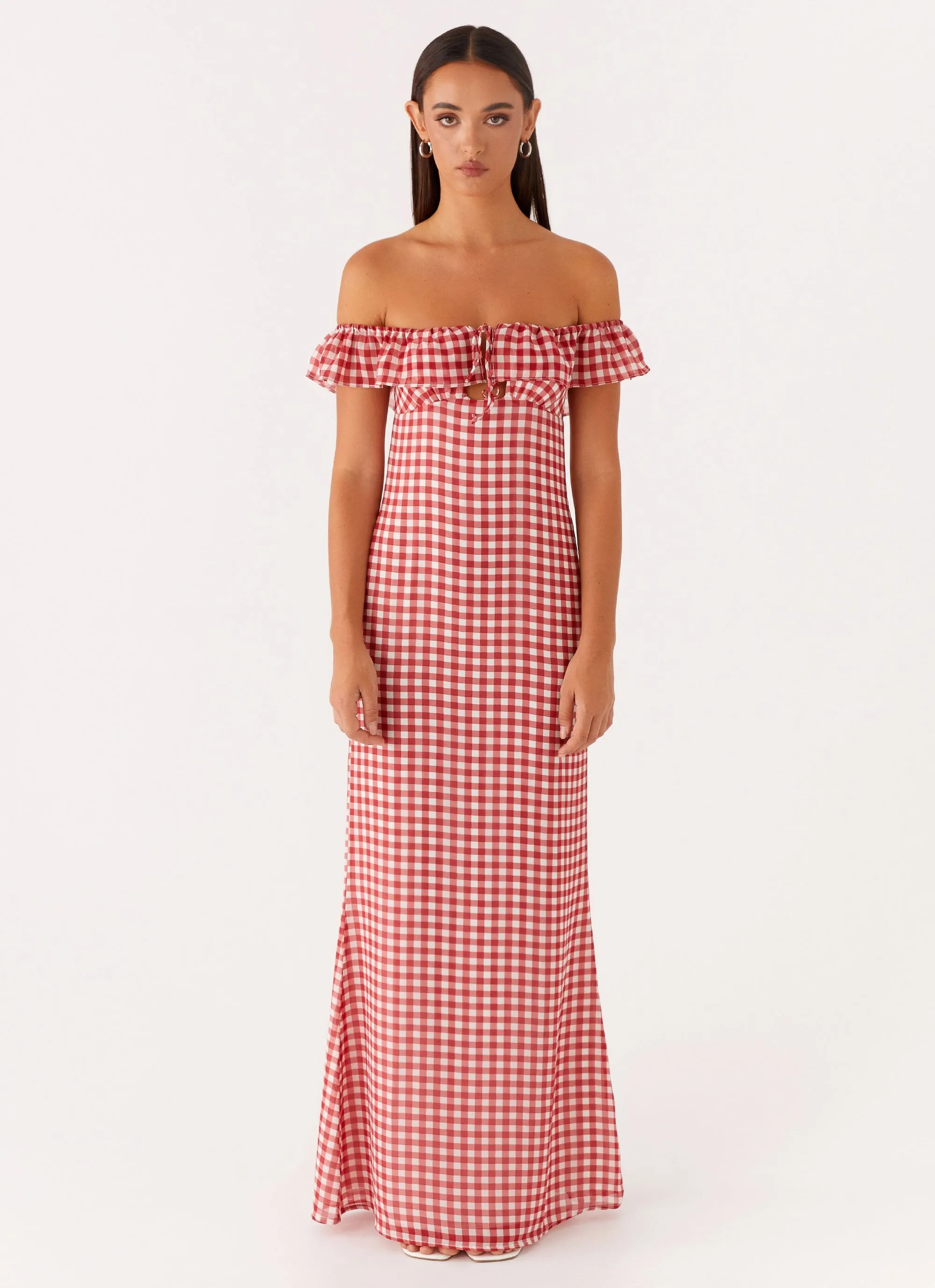 Scarlet Cherry Maxi Dress - Red Gingham sold by Peppermayo product image thumbnail 2