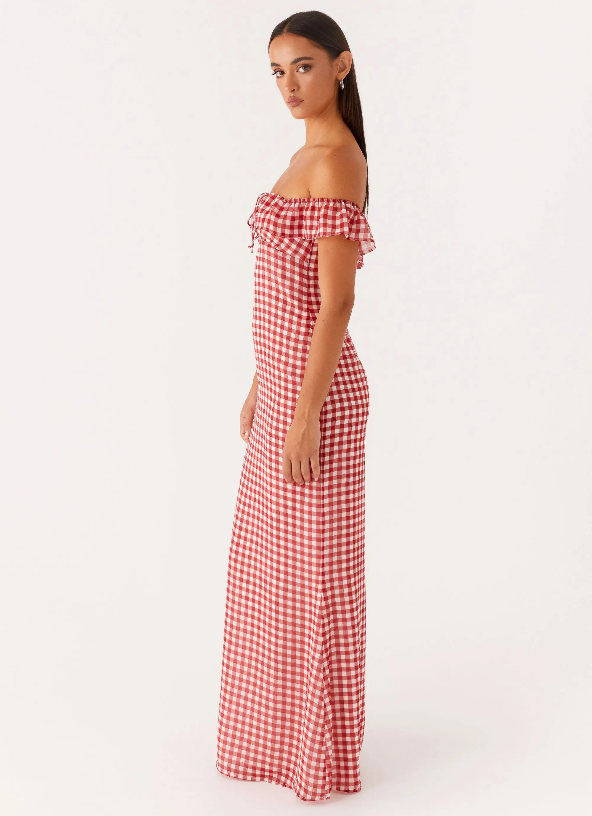 Scarlet Cherry Maxi Dress - Red Gingham sold by Peppermayo product image thumbnail 3