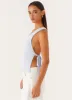 Safiya One Shoulder Top - Blue sold by Peppermayo