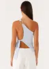 Safiya One Shoulder Top - Blue sold by Peppermayo