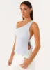 Safiya One Shoulder Top - Blue sold by Peppermayo