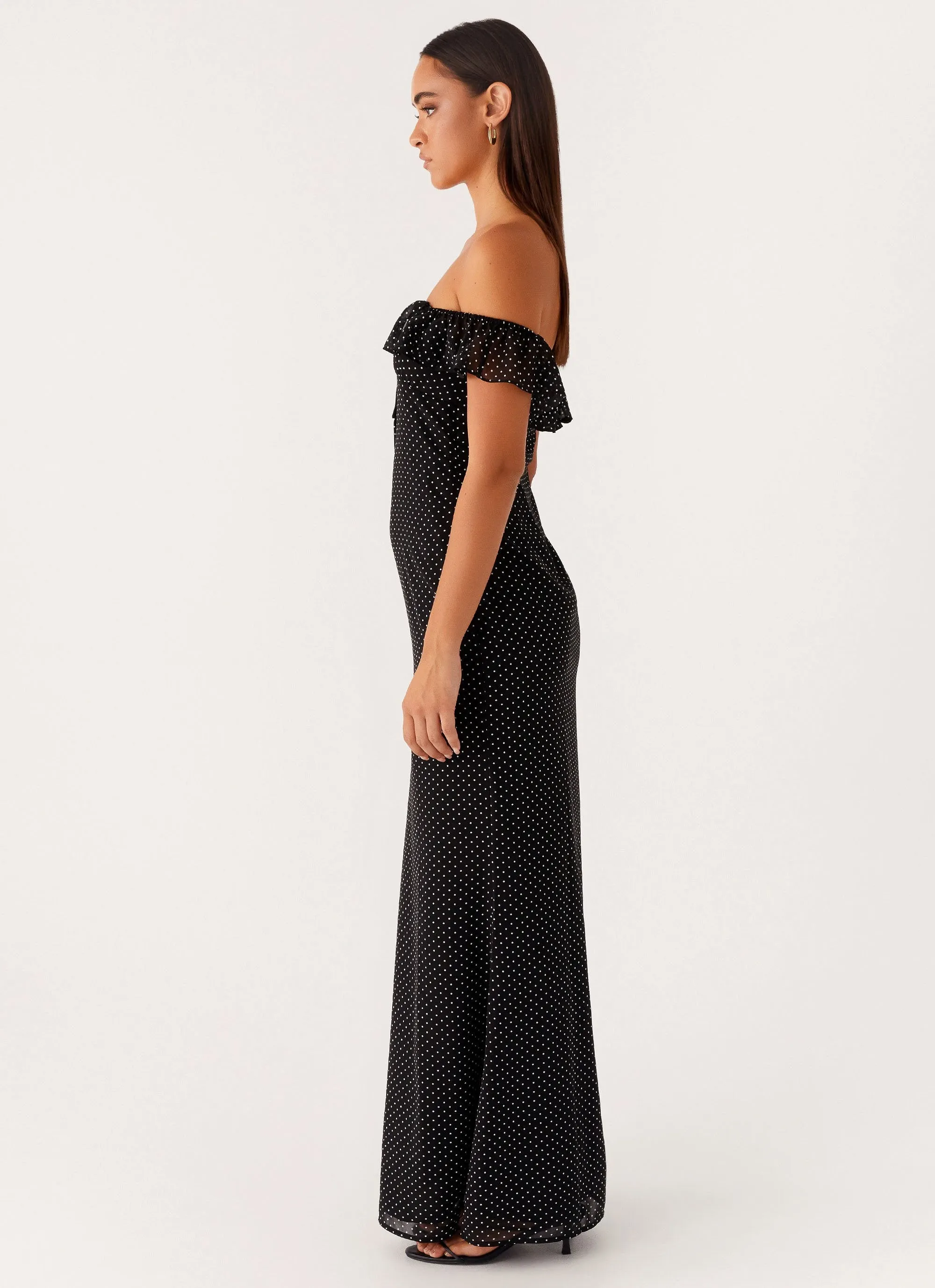 Scarlet Cherry Maxi Dress - Black Polka Dot sold by Peppermayo product image thumbnail 3