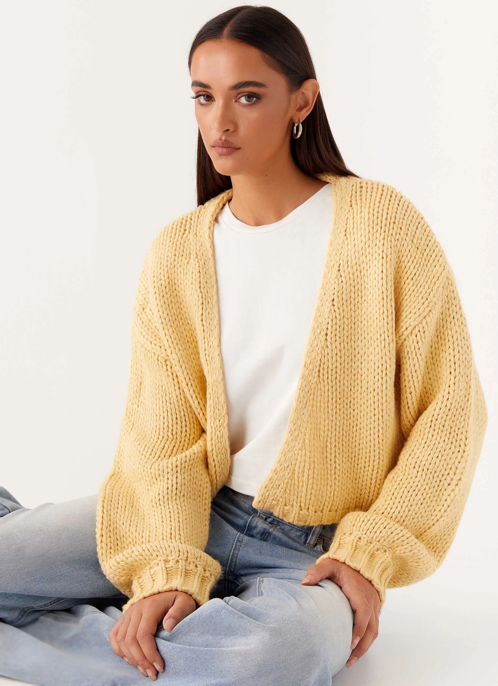 Jasleen Knit Cardigan - Yellow sold by Peppermayo product image thumbnail 5