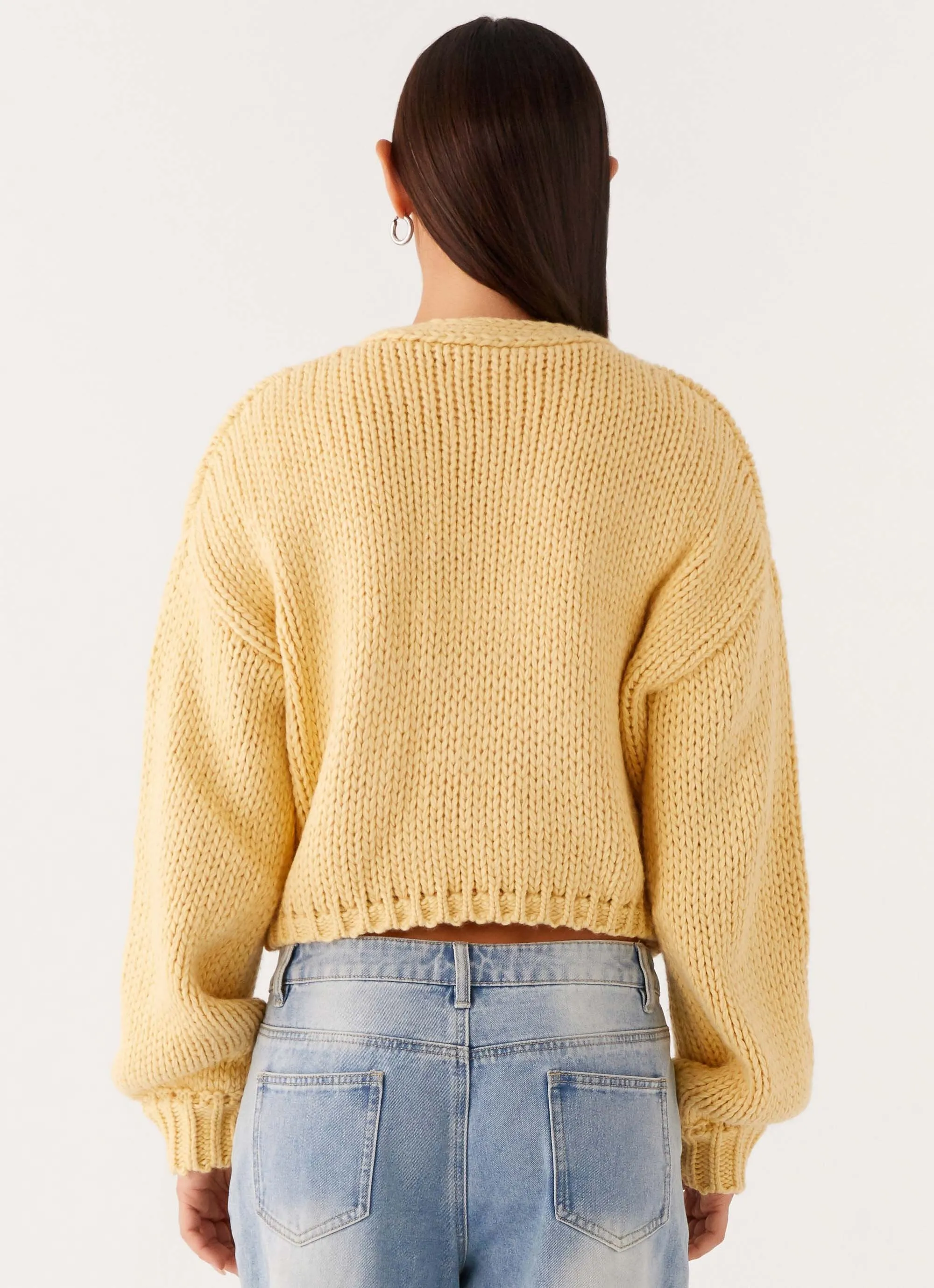 Jasleen Knit Cardigan - Yellow sold by Peppermayo product image thumbnail 4