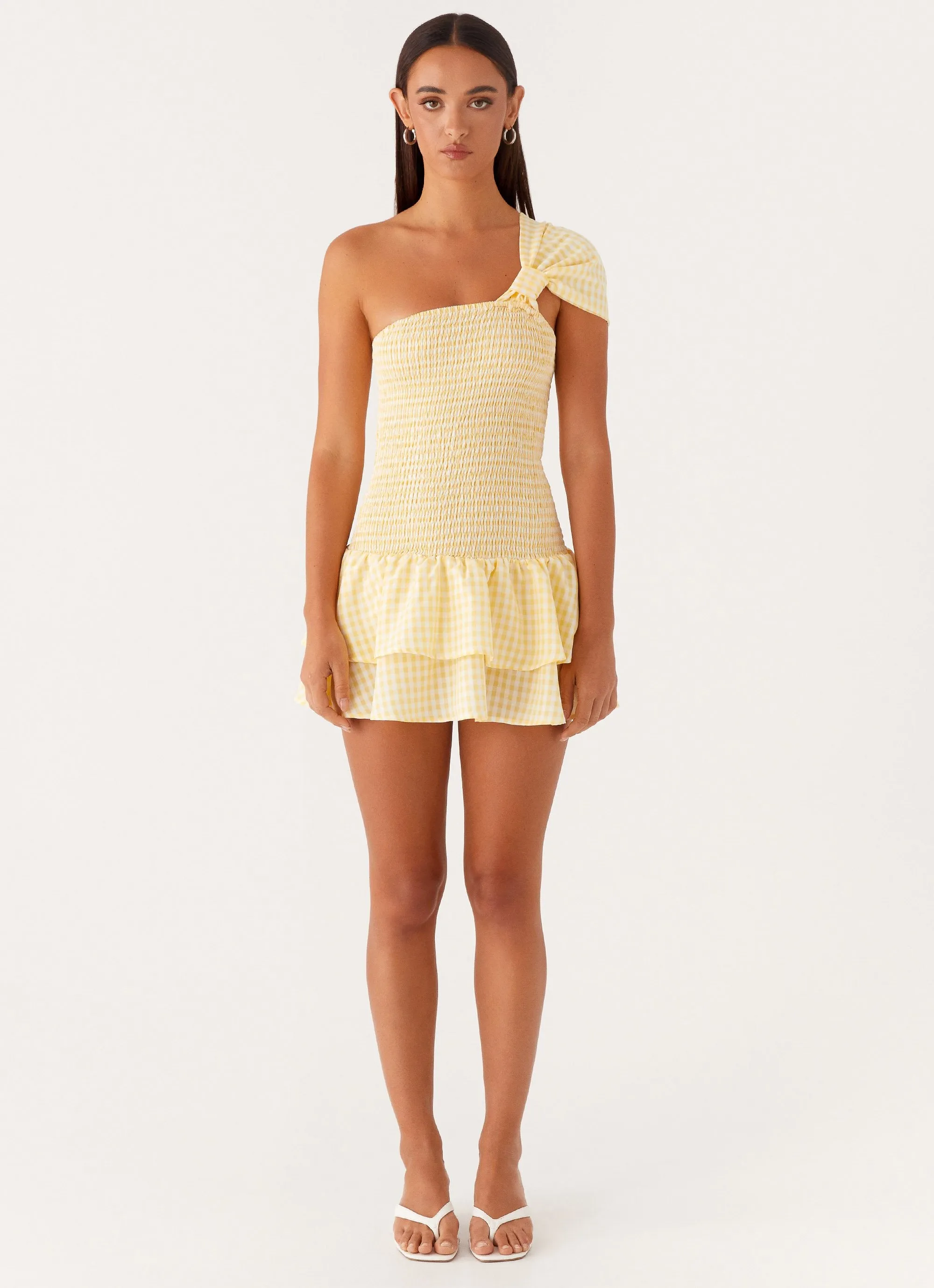 Brandy Mini Dress - Yellow Gingham sold by Peppermayo product image thumbnail 2
