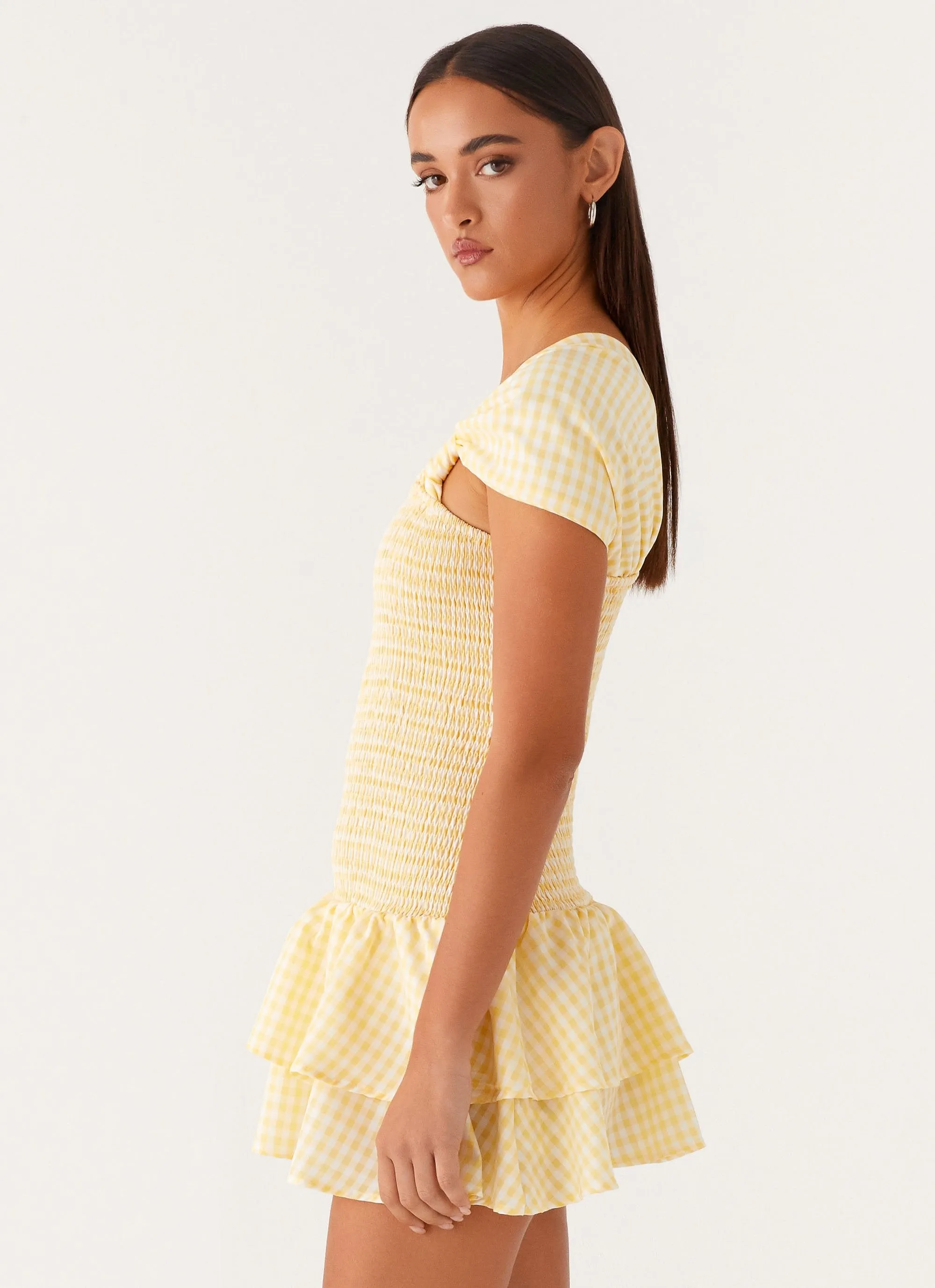Brandy Mini Dress - Yellow Gingham sold by Peppermayo product image thumbnail 3