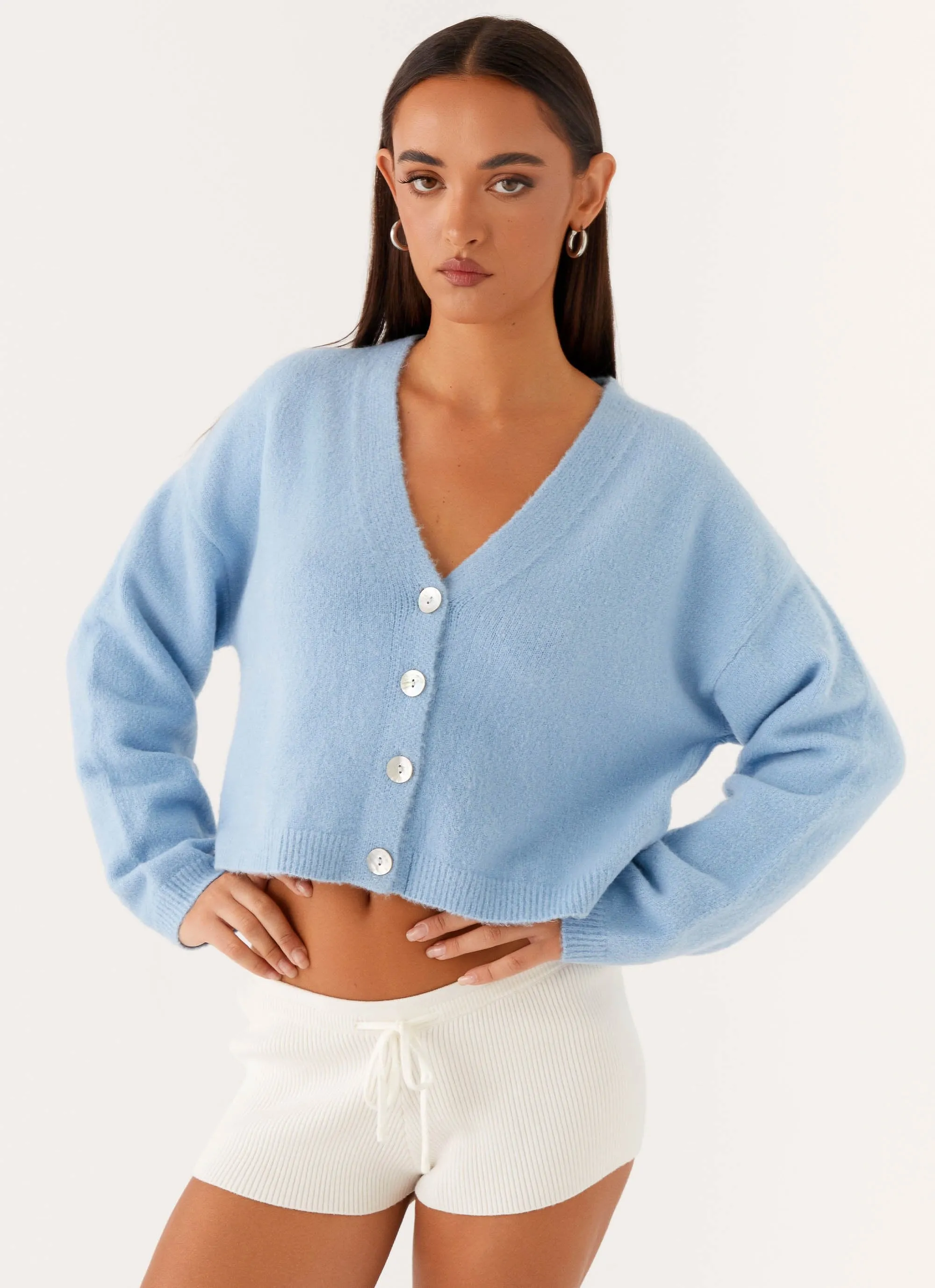 Lenka Oversized Cardigan - Blue sold by Peppermayo product image thumbnail 5