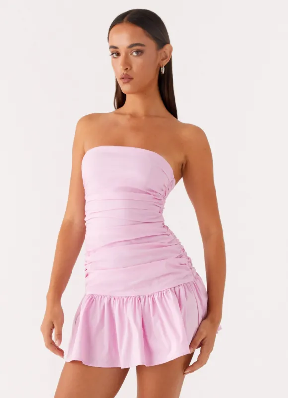 Carmel Mini Dress - Pink sold by Peppermayo