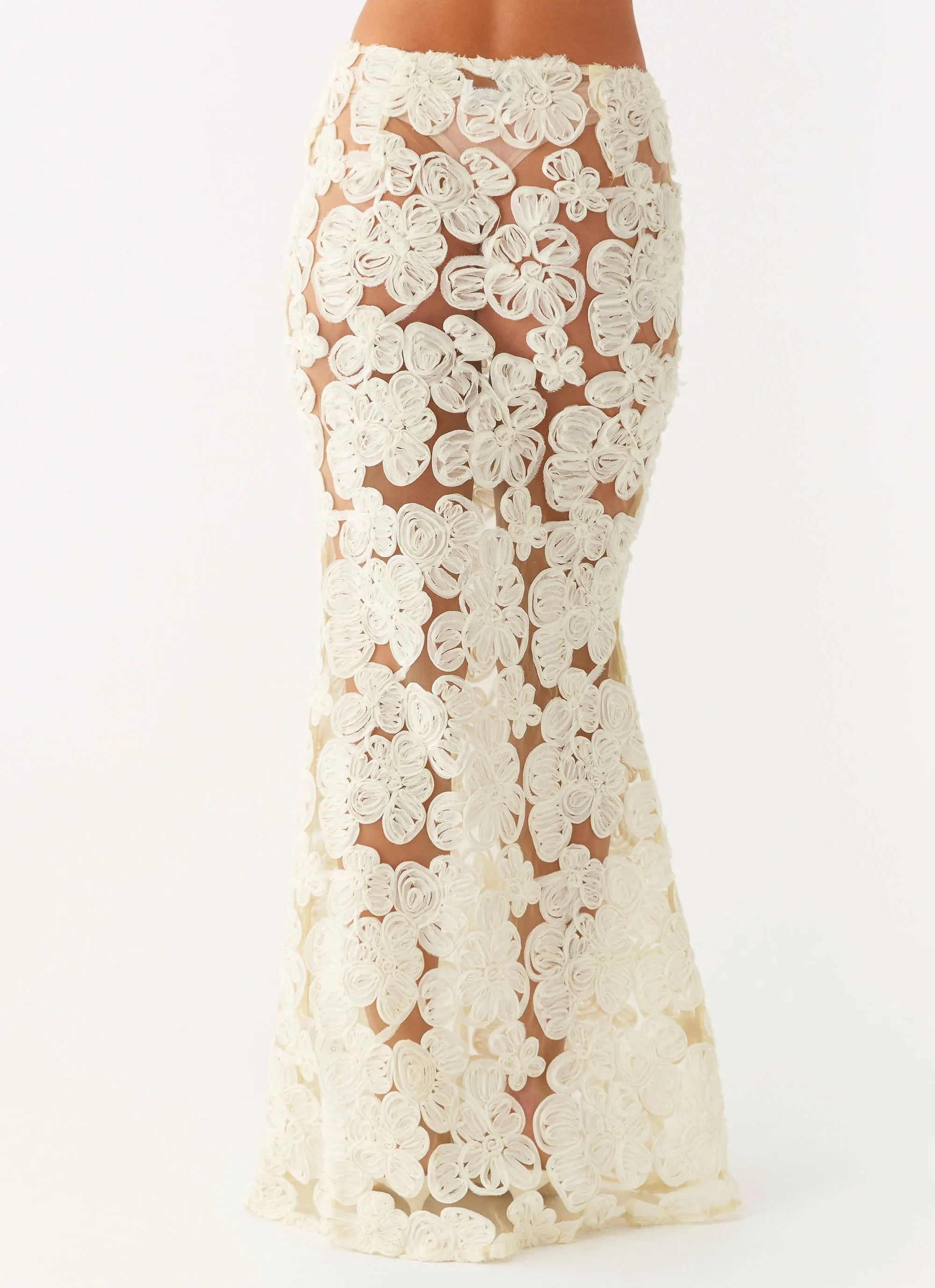 Fiorella Floret Maxi Skirt - Yellow sold by Peppermayo product image thumbnail 4