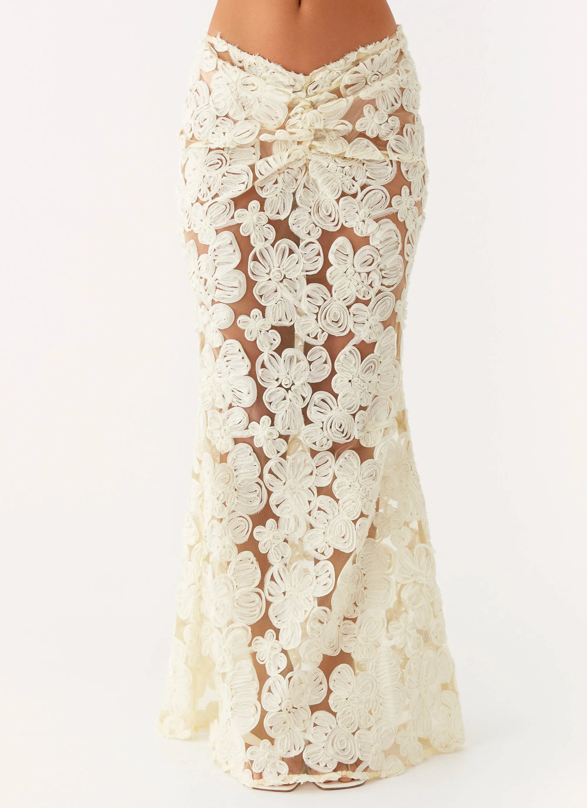Fiorella Floret Maxi Skirt - Yellow sold by Peppermayo product image thumbnail 5