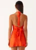 Heavy Hearted Mini Dress - Orange sold by Peppermayo
