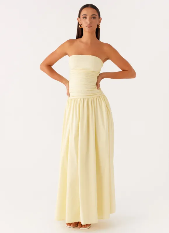 Carmel Maxi Dress - Yellow sold by Peppermayo