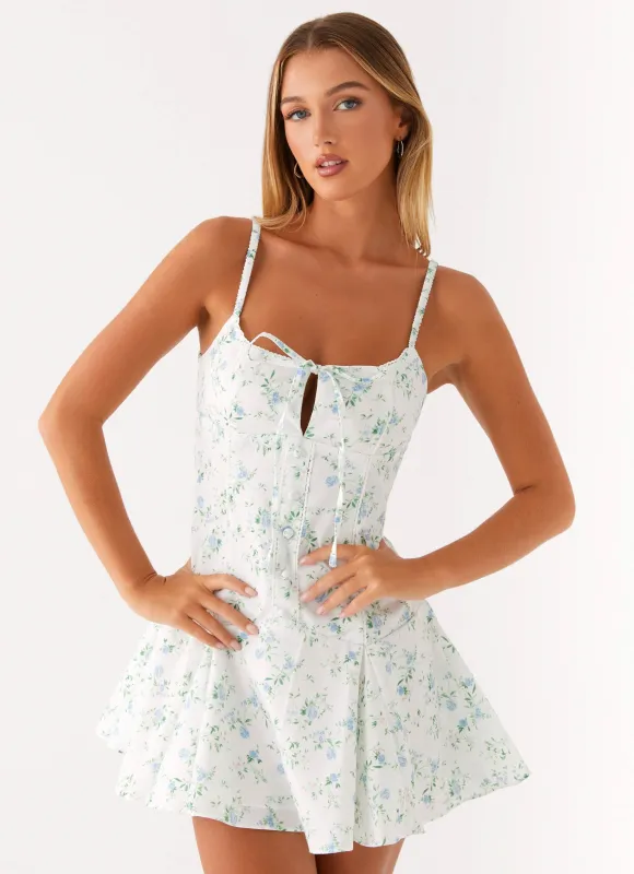 Helena Mini Dress - Vintage Ditsy Floral sold by Peppermayo