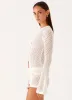 Molly Crochet Cardigan - Ivory sold by Peppermayo