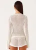 Molly Crochet Cardigan - Ivory sold by Peppermayo