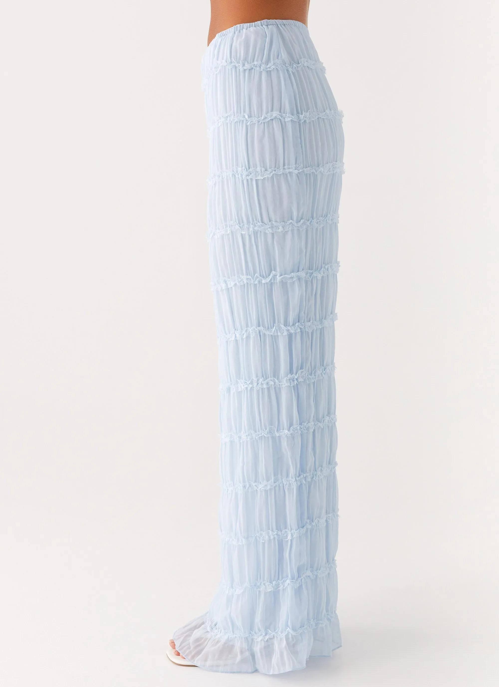 Daydreaming Low Rise Maxi Skirt - Blue sold by Peppermayo product image thumbnail 4