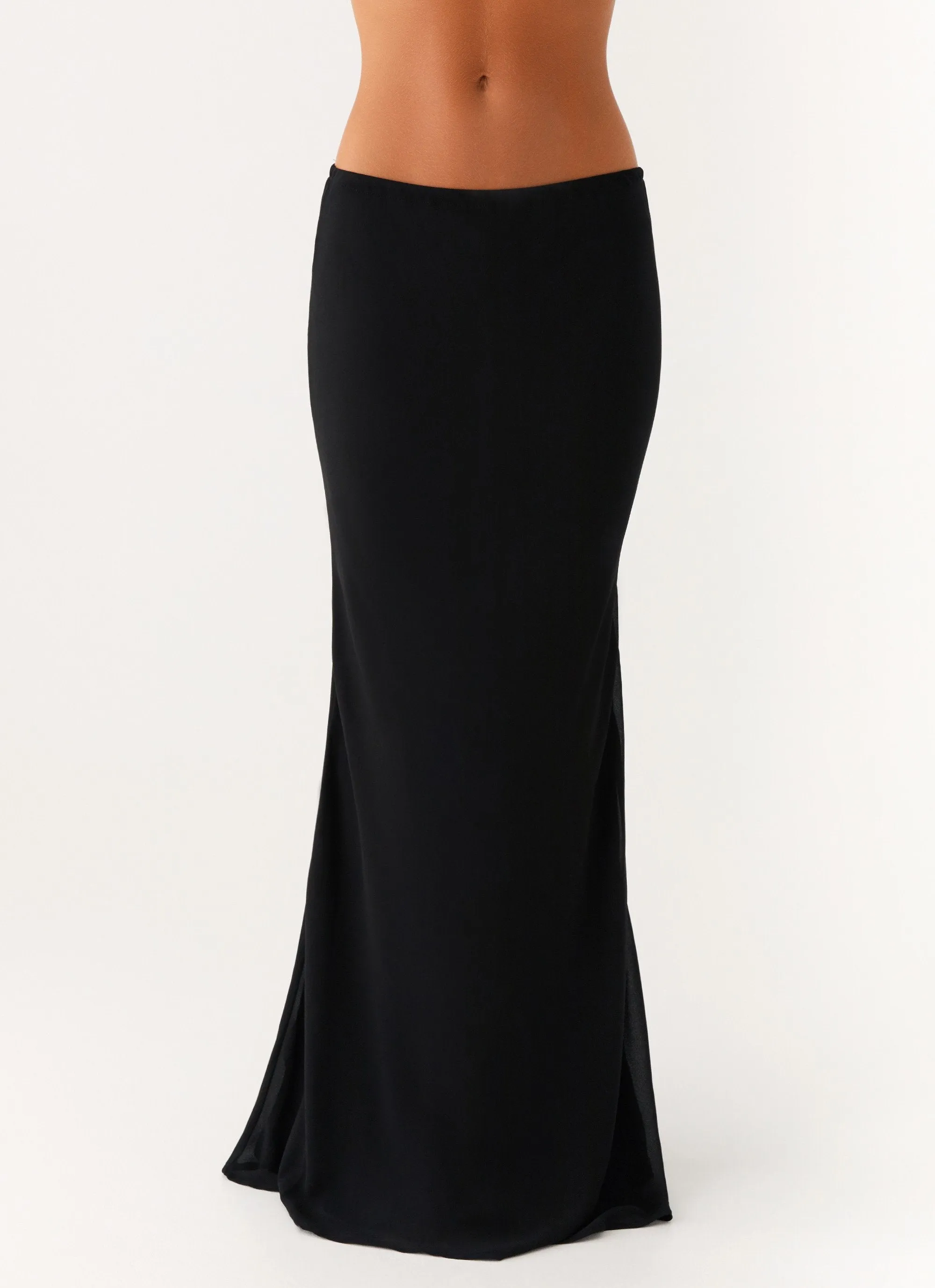 Canyon Chiffon Maxi Skirt - Black sold by Peppermayo product image thumbnail 3