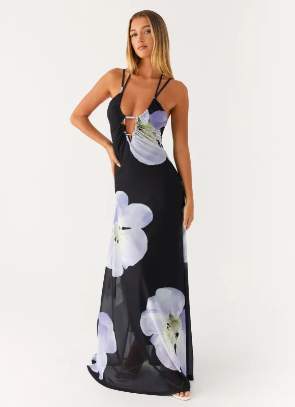 Enrika Maxi Dress - Flower Print sold by Peppermayo
