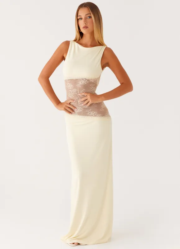 Lucinda Maxi Dress - Yellow sold by Peppermayo