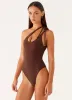 Drifted One Piece Swimsuit - Chocolate sold by Peppermayo