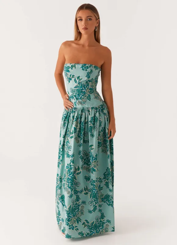 Andorra Maxi Dress - Cloud Nine Floral sold by Peppermayo