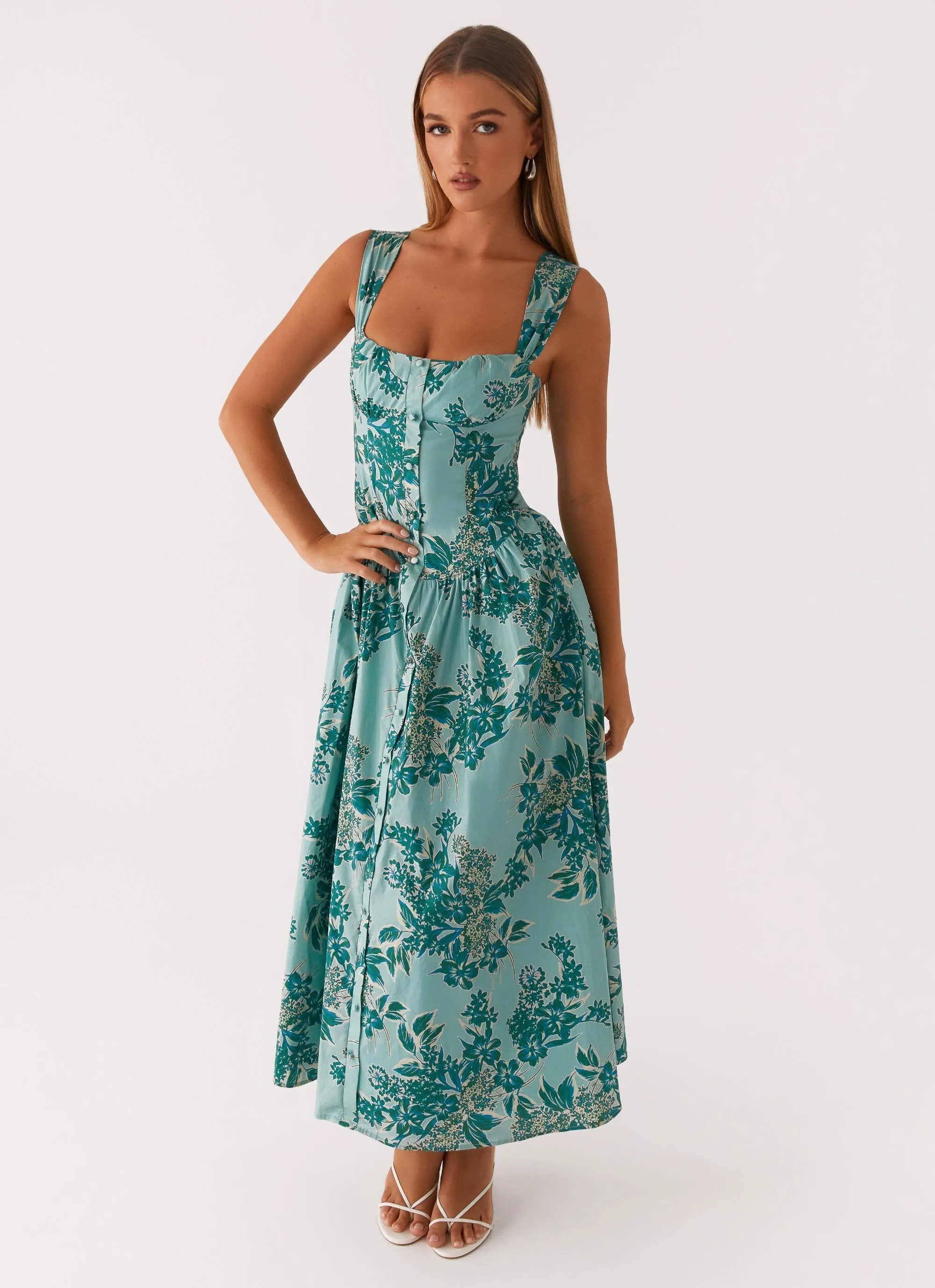 Emmalina Midi Dress - Cloud Nine Floral sold by Peppermayo product image thumbnail 5