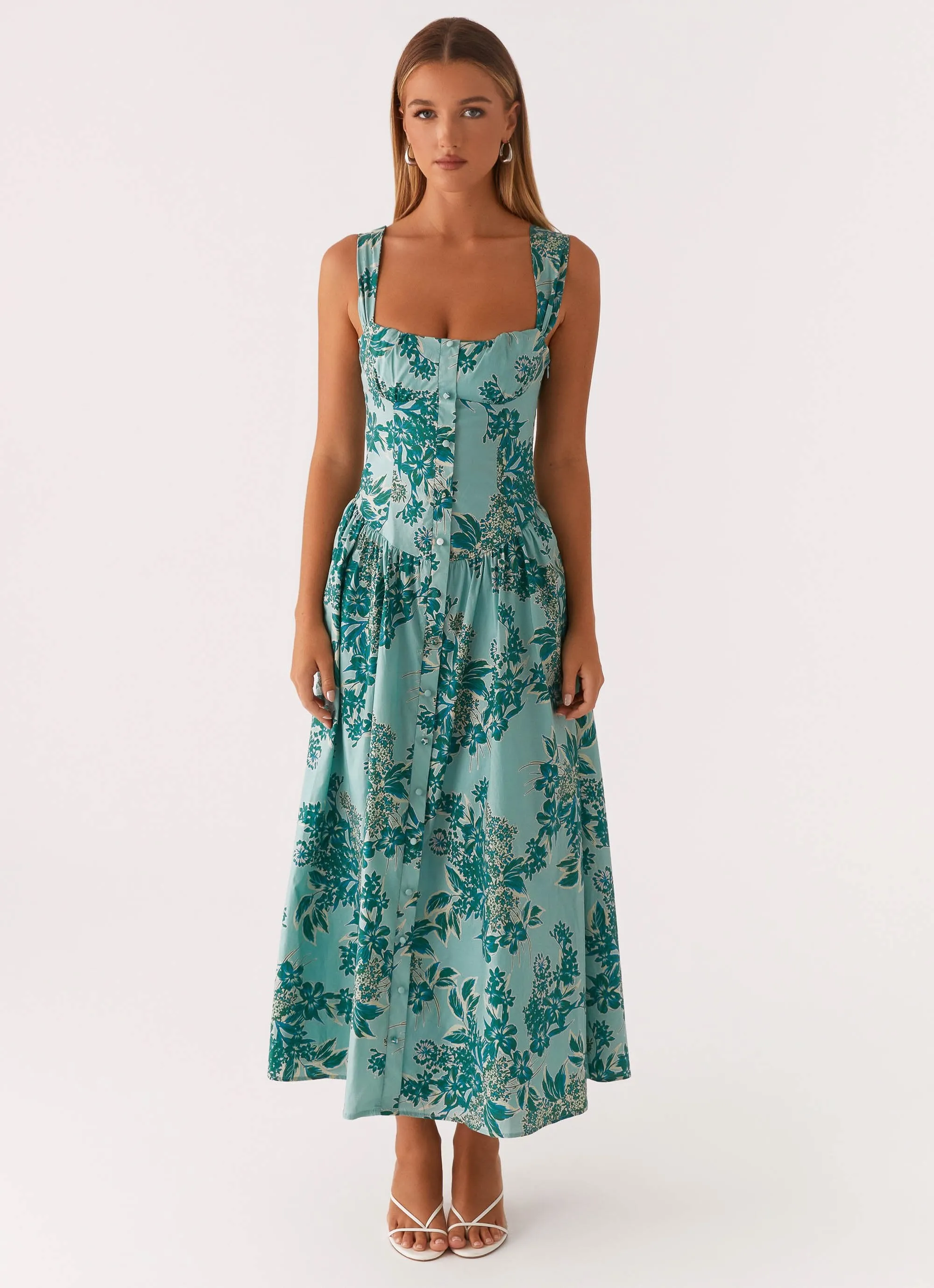 Emmalina Midi Dress - Cloud Nine Floral sold by Peppermayo product image thumbnail 2