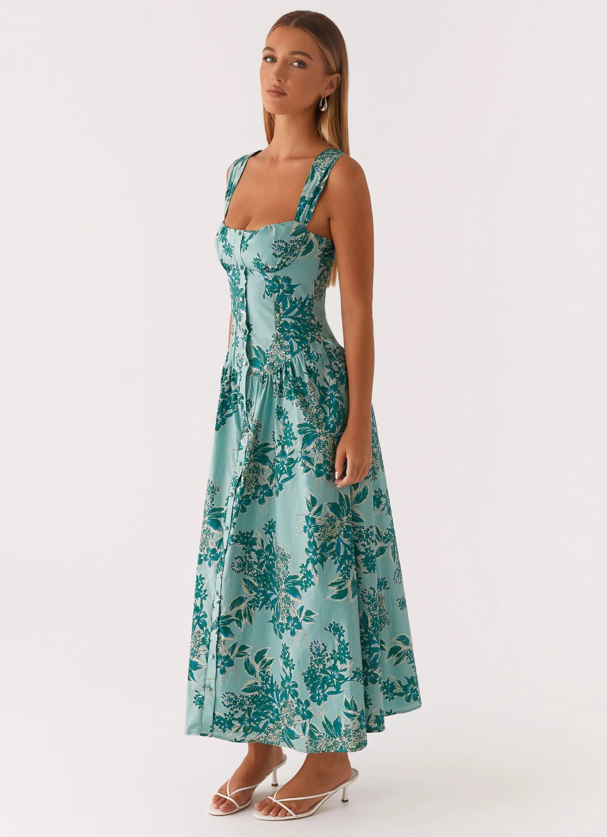 Emmalina Midi Dress - Cloud Nine Floral sold by Peppermayo product image thumbnail 3