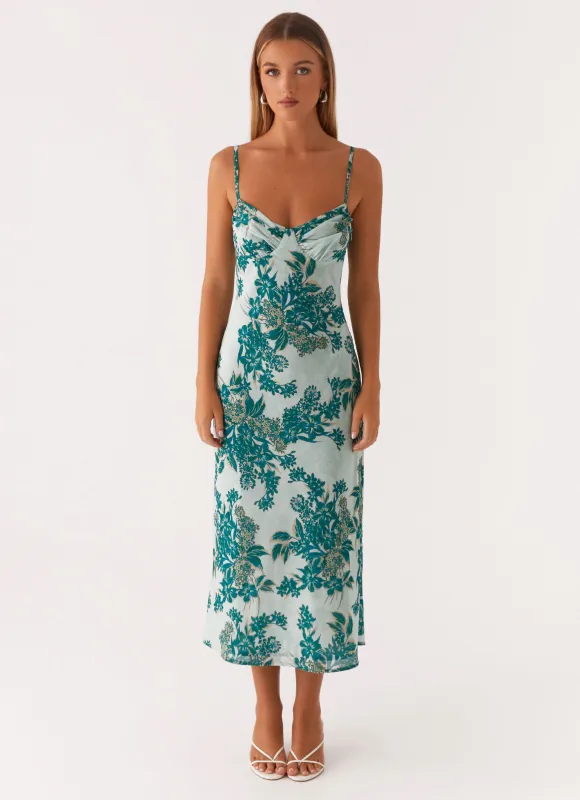 Love Song Midi Dress - Cloud Nine Floral sold by Peppermayo