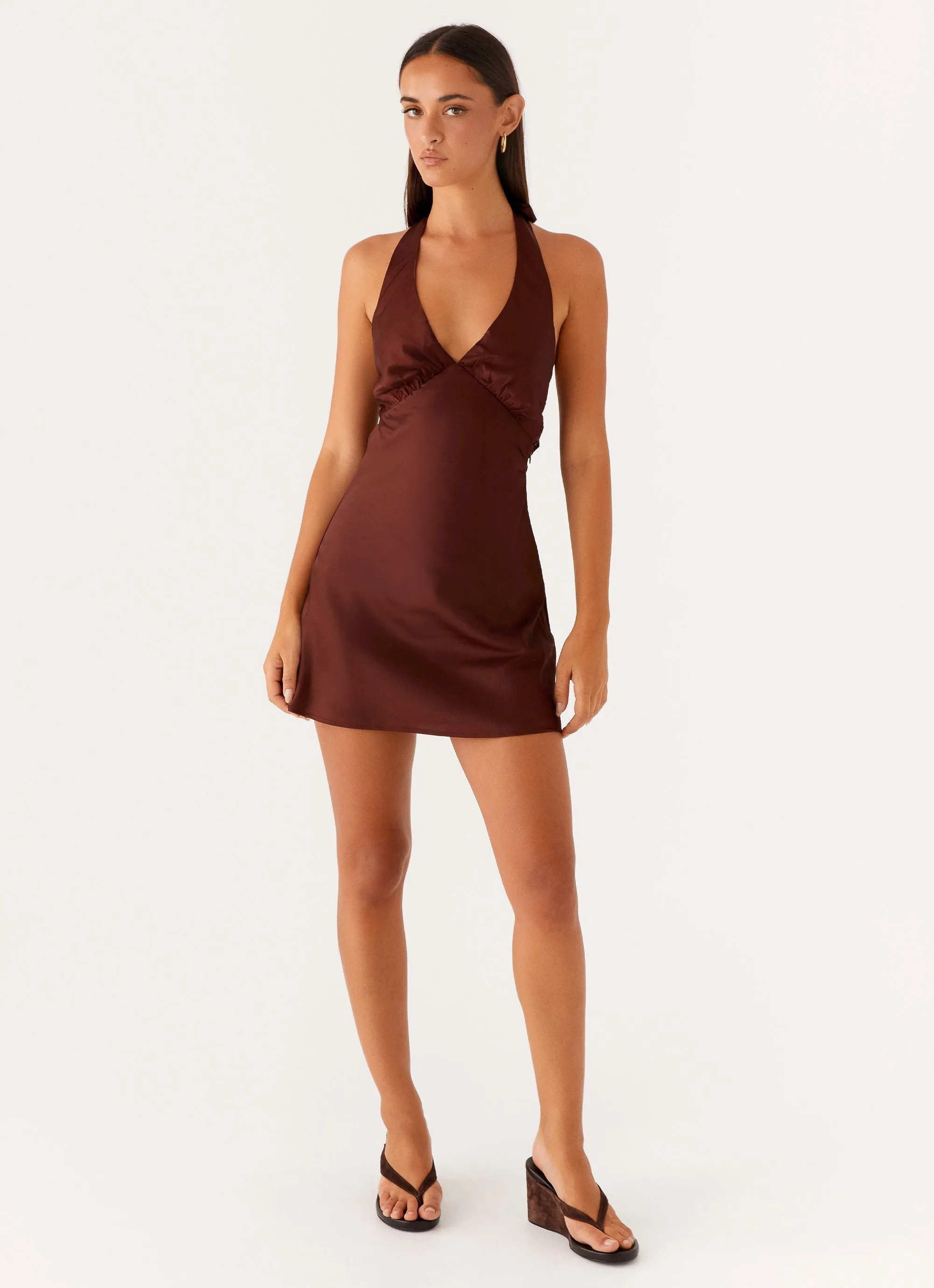 Heavy Hearted Mini Dress - Chocolate sold by Peppermayo product image thumbnail 2