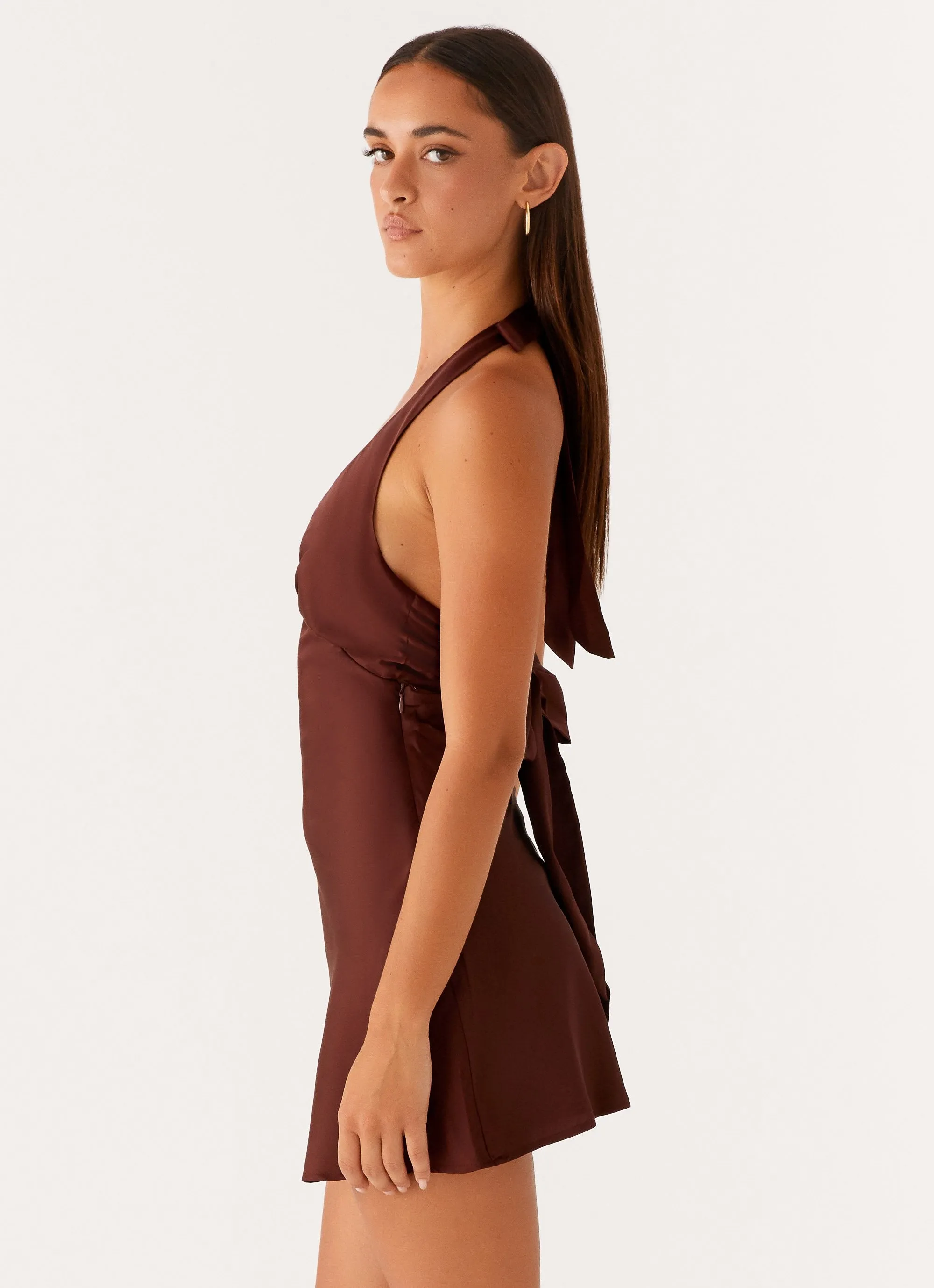 Heavy Hearted Mini Dress - Chocolate sold by Peppermayo product image thumbnail 3