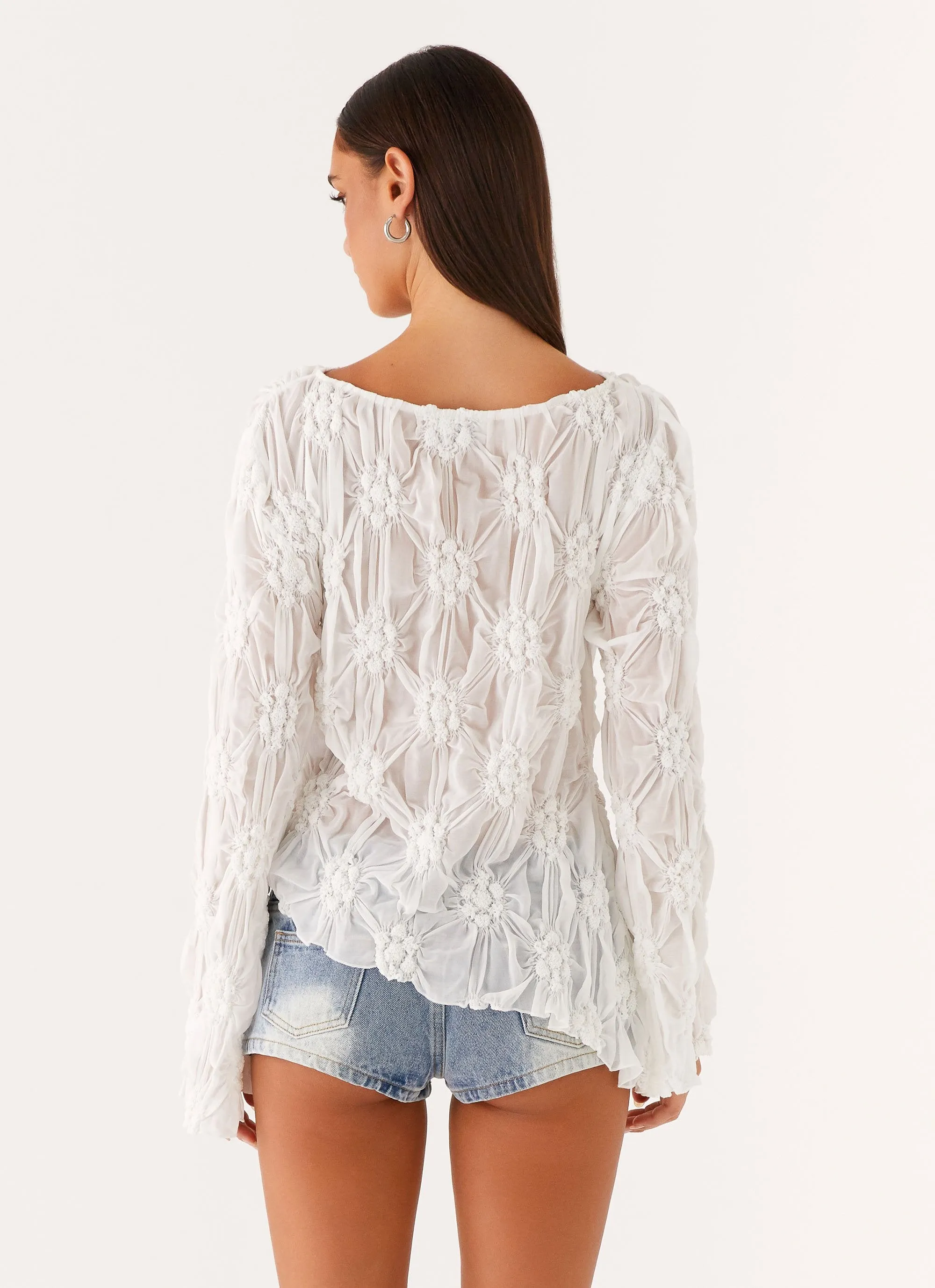 Mia Long Sleeve Top - Ivory sold by Peppermayo product image thumbnail 5