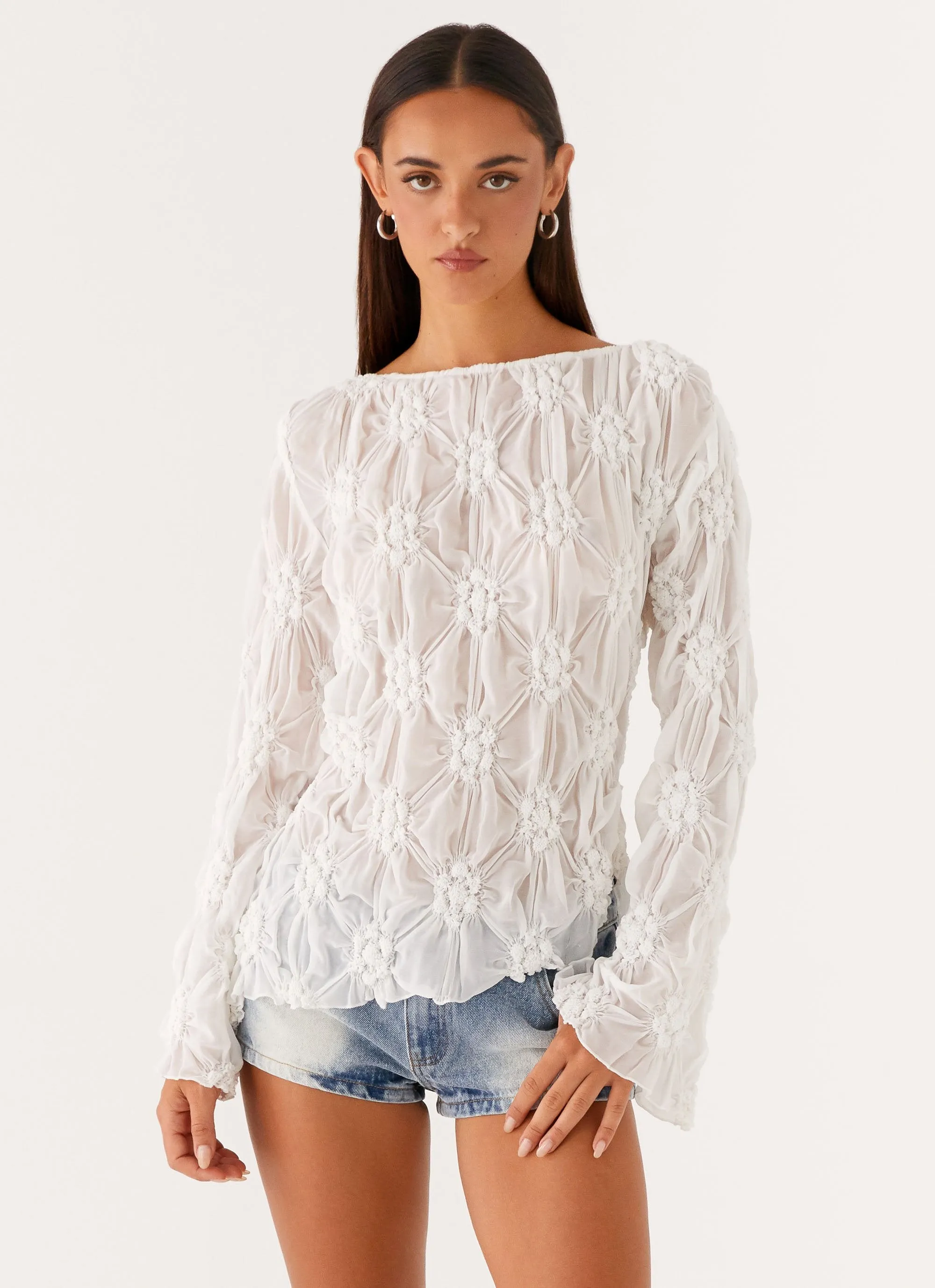 Mia Long Sleeve Top - Ivory sold by Peppermayo product image thumbnail 2